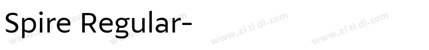 Spire Regular字体转换
